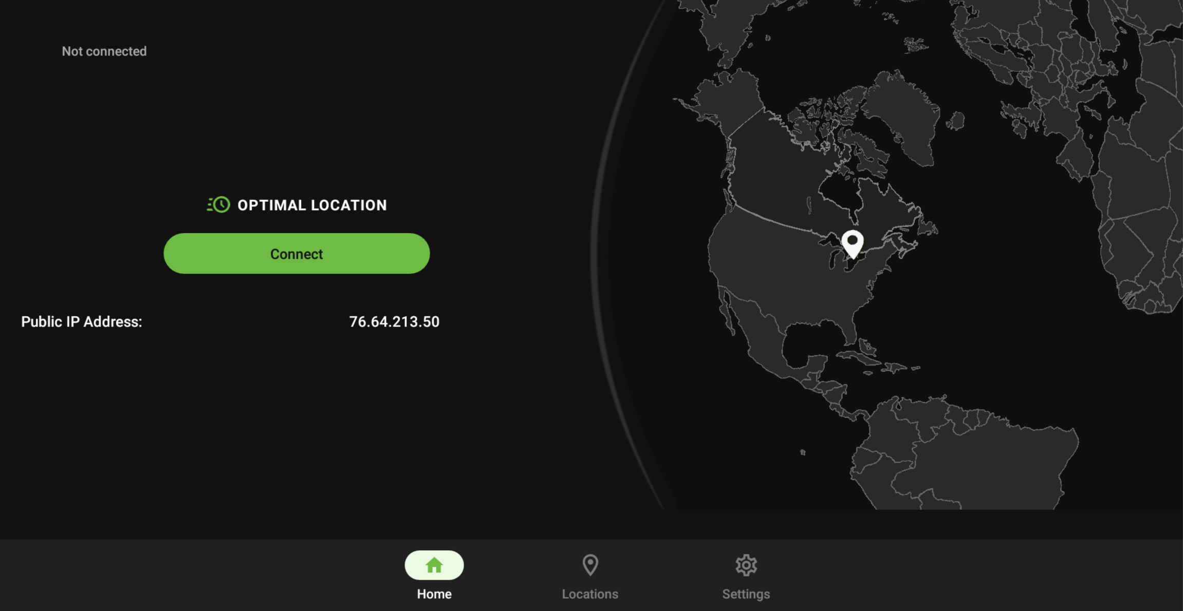 Clicking CONNECT on Optimal Location will give you access to the fastest VPN Portal nearest to you. IPVanish allows multiple connections via different locations and countries. 